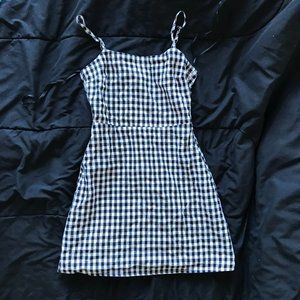 Lulu's Black Gingham dress